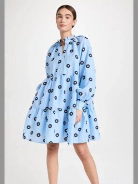 Stine Goya Jasmine Dress Daisy Blue Size M